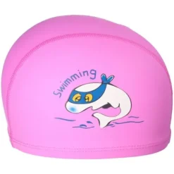 Czepek pływacki dziecięcy materiałowy na basen Aqua-Sport PU Delfin