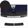 DACIA SANDERO 2PCS 2012-2019 - Listwa Czarna ABS Nakładka Zderzak Tylni T