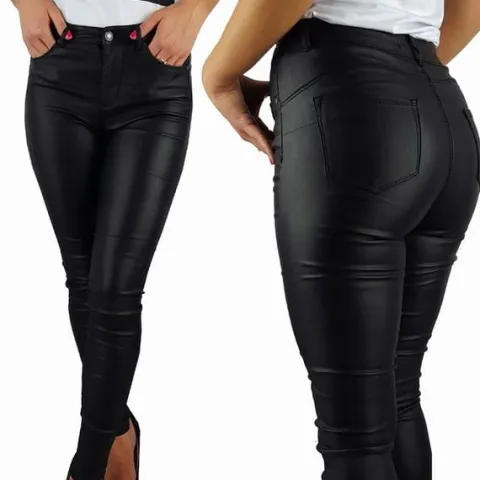 DAMSKIE SPODNIE MODELUJĄCE WOSKOWANE SKÓRA PUSH-UP