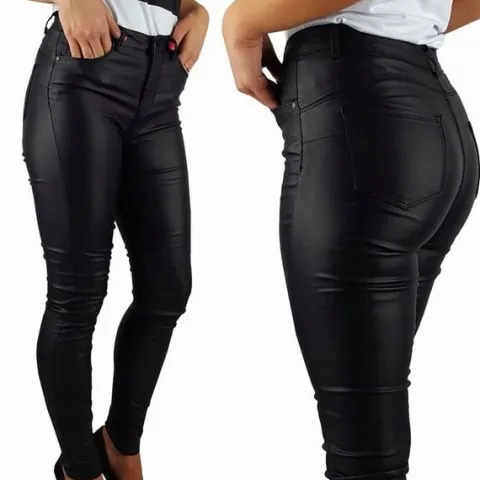 DAMSKIE SPODNIE MODELUJĄCE WOSKOWANE SKÓRA PUSH-UP
