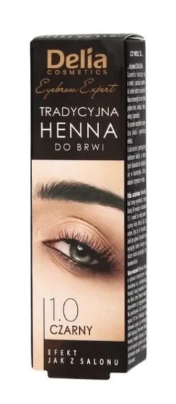 Delia Cosmetics Henna do brwi 1.0 Czarna 1szt