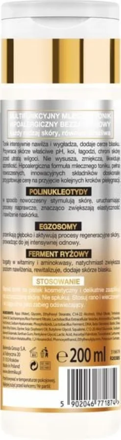 DERMIKA IMPERIAL MLECZNY TONIK DO TWARZY MULTIFUNKCYJNY 200 ML