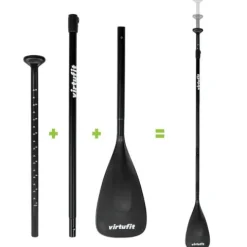 Deska SUP VirtuFit Cruiser 305 czarna – z siedziskiem, wiosłem i torbą