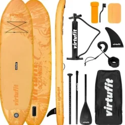 Deska SUP VirtuFit Ocean 275 – pomarańczowy, torba, pompka, akcesoria