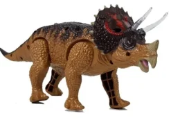 Dinozaur Triceratops Żółty Na Baterie