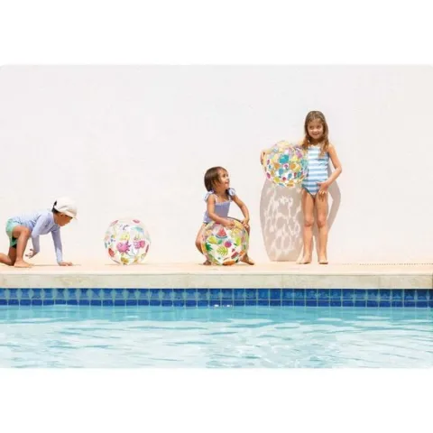 Dmuchana piłka plażowa wesołe rybki 51 cm INTEX 59040