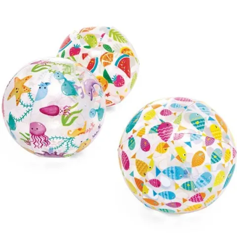Dmuchana piłka plażowa wesołe rybki 51 cm INTEX 59040