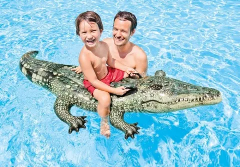 Dmuchana zabawka do pływania 170 x 86 cm INTEX 57551 Aligator realistyczny