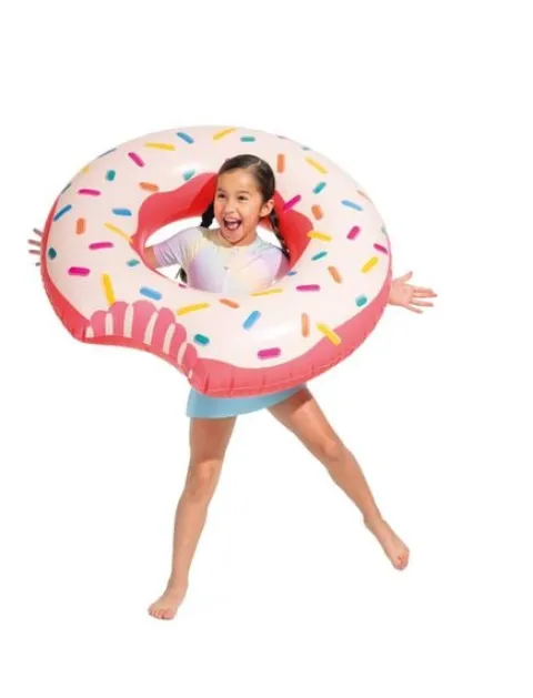 Dmuchane koło do pływania cukierkowy donut 94x23 cm INTEX 56265