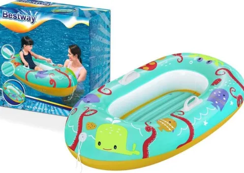 Dmuchany Ponton Dla Dzieci 119 cm x 79 cm Niebieski Bestway 34009
