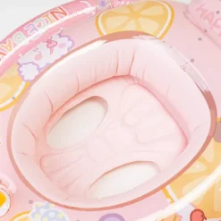Dmuchany Pontonik Z Siedziskiem Różowe Koło Z Pistoletem Do Pływania Dla