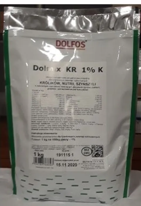 DOLMIX KR 1% K Witaminy dla królików szynszyli 1kg