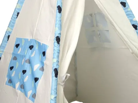 Domek Namiot Dla Dzieci Tipi Indiański Chmurki Wodoodporny Ogród
