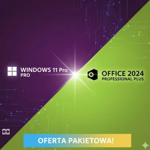 Dożywotni pakiet: Win 11 PRO + Office 2024 LTSC Pro Plus. F-ra VAT. Okazja!