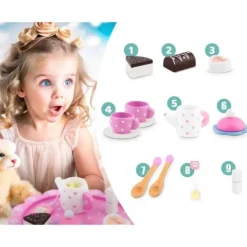 Drewniana zabawka zestaw do herbaty RK-869 Ricokids