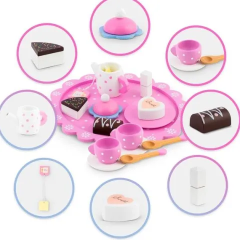 Drewniana zabawka zestaw do herbaty RK-869 Ricokids