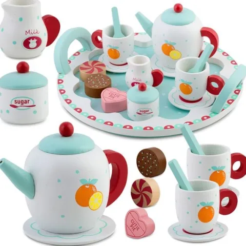 Drewniana zabawka zestaw do herbaty RK-869 Ricokids