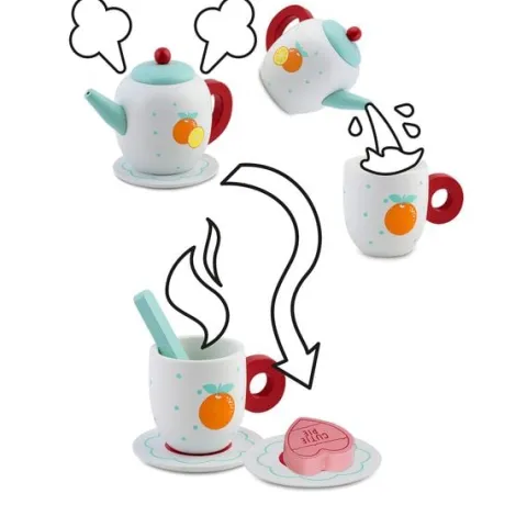 Drewniana zabawka zestaw do herbaty RK-869 Ricokids