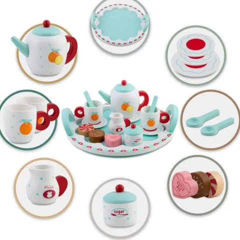 Drewniana zabawka zestaw do herbaty RK-869 Ricokids