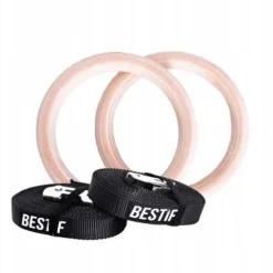 Drewniane kółka do ćwiczeń crossfit BKG02 Bestif