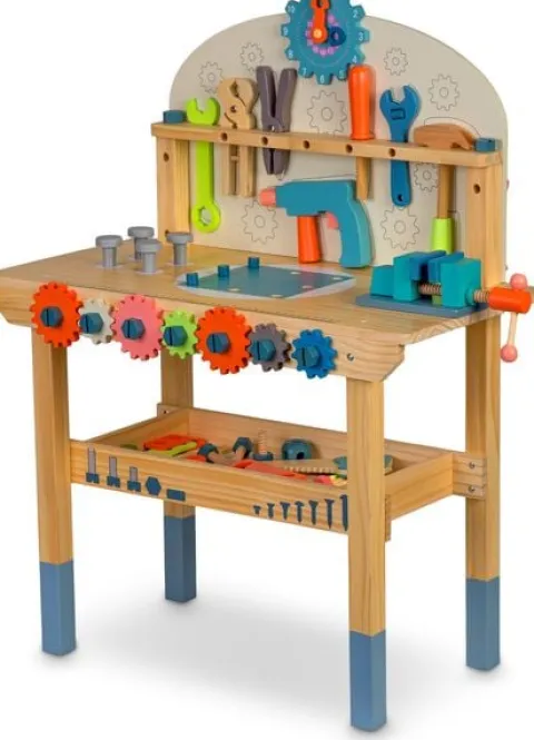 Drewniany warsztat z narzędziami RK-876 Ricokids