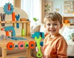 Drewniany warsztat z narzędziami RK-876 Ricokids
