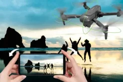 Dron z KAMERĄ AKROBACJE 3 TRYBY auto TRIM powrót GESTY żyroskop APLIKACJA