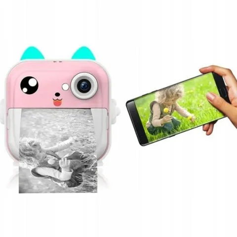 DRUKUŚ PRO MINI DRUKARKA TERMICZNA APARAT NATYCHMIASTOWY + 10 ROLEK GRATIS
