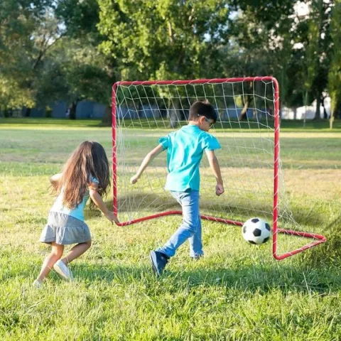 Duża bramka do piłki nożnej zestaw 2 sztuki Neo-Sport 183 x 122 x 61 cm