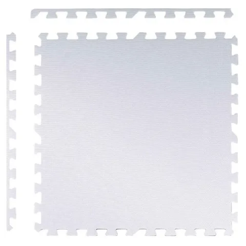 Duża mata piankowa puzzle Ricokids 60x60 cm 4 szt. brzoskwiniowo-biała