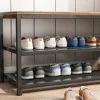 Duża szafka na buty z siedziskiem loft retro 73 cm