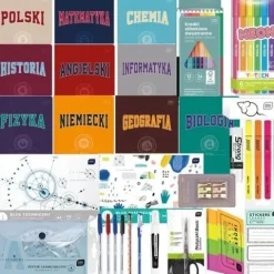 duża WYPRAWKA SZKOLNA PRZYBORY SZKOLNE ZESZYTY TEMATYCZNE klasa 4-8