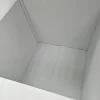 Duże pudełko prezentowe karton białe 50x50x50 cm z 2 satynowymi wstążkami