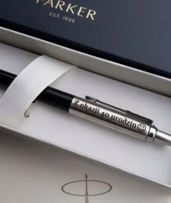 Długopis Parker Jotter Oryginalny czarny z grawerem na prezent etui gratis