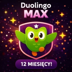 Duolingo Max 12MSC! | Na Własne Konto | AI Chat | Nielimitowane Serca!
