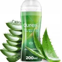 DUREX ŻEL INTYMNY nawilżający lubrykant na bazie wody do sexu masażu ALOE