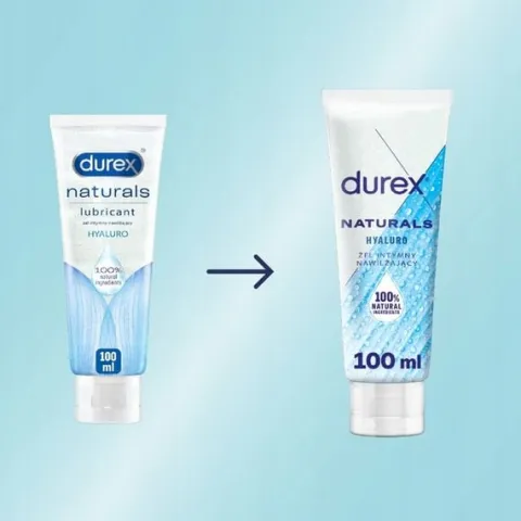 DUREX NATURALS HYALURO Żel intymny Wodny Lubrykant Analny 100ml Nawilżający