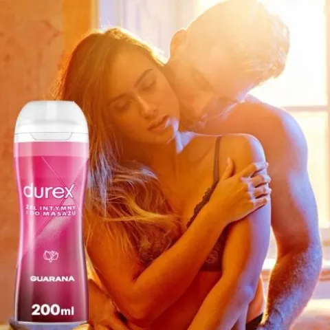 DUREX Play Żel 2w1 Guarana STYMULUJE POBUDZA 200ml do Sexu i Masażu