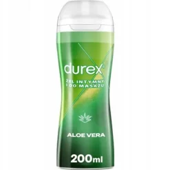 DUREX PLAY 2w1 ALOE VERA Żel Intymny Nawilżający Lekki 200 ml MASAŻ i SEX