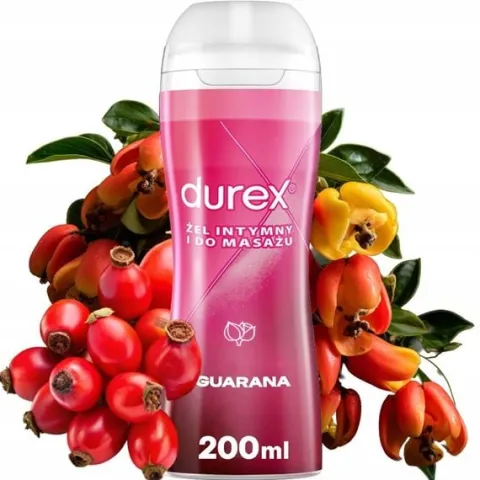 DUREX PLAY 2w1 GUARANA ŻEL INTYMNY POBUDZAJĄCY 200ml DO MASAŻU SEKSU