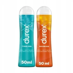 DUREX Zestaw Nawilżający Żel intymny stymulujący i rozgrzewający 2 sztuki