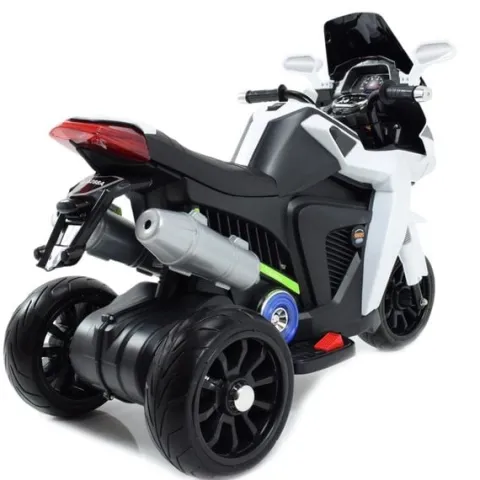 DUŻY MOTOR ŚCIGACZ Z SYMULACJĄ WYDECHU, MIĘKKIE KOŁA STRONG 2 EXCLUSIVE/6288A