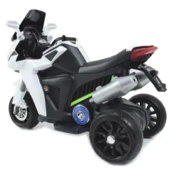DUŻY MOTOR ŚCIGACZ Z SYMULACJĄ WYDECHU, MIĘKKIE KOŁA STRONG 2 EXCLUSIVE/6288A