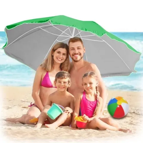 DUŻY PARASOL PLAŻOWY OGRODOWY OCHRONA UV ŁAMANY WODOODPORNY POKROWIEC
