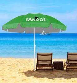 DUŻY PARASOL PLAŻOWY OGRODOWY OCHRONA UV ŁAMANY WODOODPORNY POKROWIEC