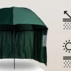DUŻY PARASOL WĘDKARSKI 240cm WODOODPORNY namiot Z BOKAMI na ryby PARASOL