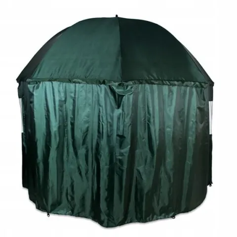 DUŻY PARASOL WĘDKARSKI 240cm WODOODPORNY namiot Z BOKAMI na ryby PARASOL