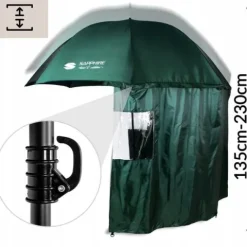 DUŻY PARASOL WĘDKARSKI 240cm WODOODPORNY namiot Z BOKAMI na ryby PARASOL