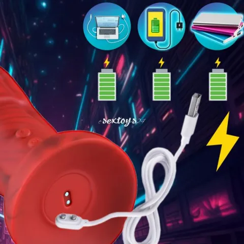 Duży Penis Z Wibratorem Wielkie Dildo Monster XXL 8 Funkcji