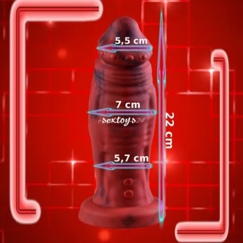 Duży Penis Z Wibratorem Wielkie Dildo Monster XXL 8 Funkcji